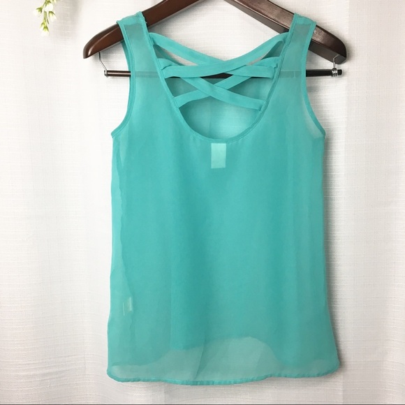 UO•Francesca’s Collection•sheer strapy detail tank size small - Picture 5 of 7